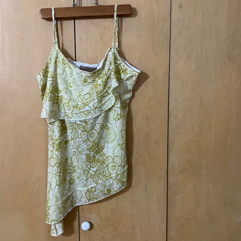 i,e, Spaghetti strap asymmetrical blouse